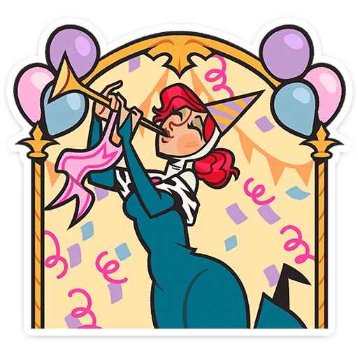 🥳 Стикер «Людовика» для Telegram