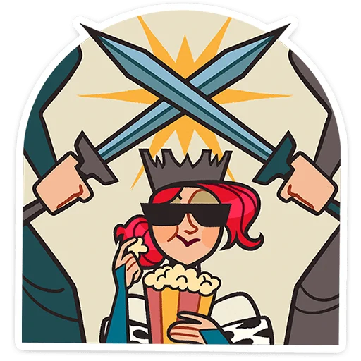 🍿 Стикер «Людовика» для Telegram