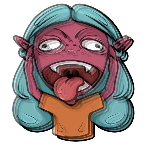 😡 Стикер «Лу» для Telegram