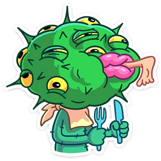 🍴 Стикер «Лютый» для Telegram