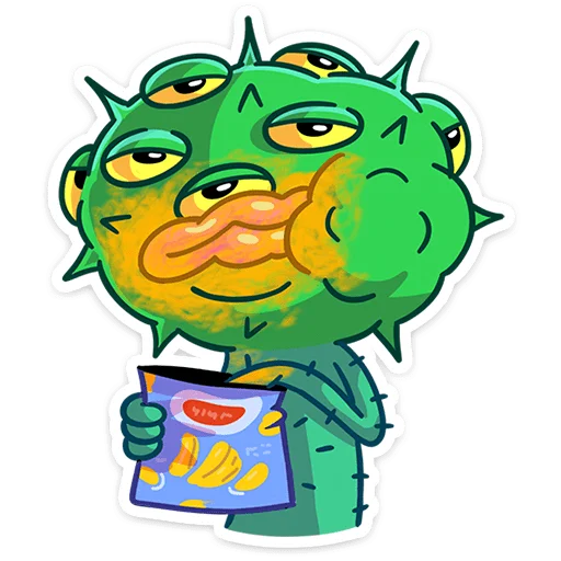 🍟 Стикер «Лютый» для Telegram