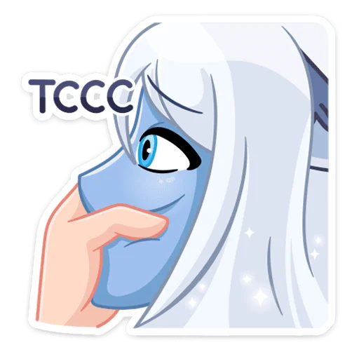 🤫 Стикер «Лунная Мелани» для Telegram
