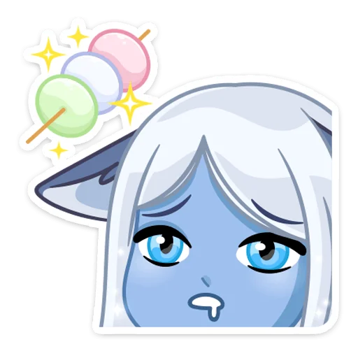 🍴 Стикер «Лунная Мелани» для Telegram