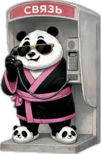 📞 Стикер «Lunky Panda» для Telegram