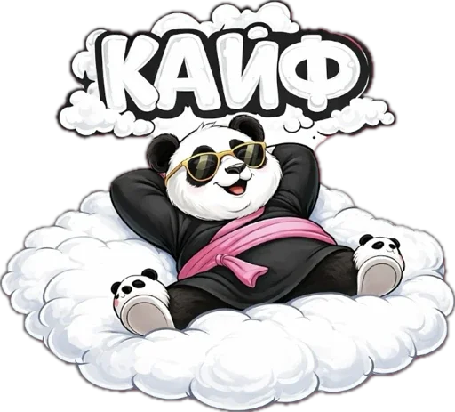 Стикерпак Lunky Panda для Telegram — скачать