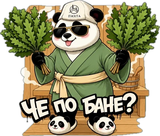 🛁 Стикер «Lunky Panda» для Telegram