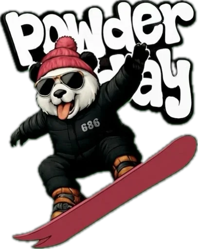 🏂 Стикер «Lunky Panda» для Telegram