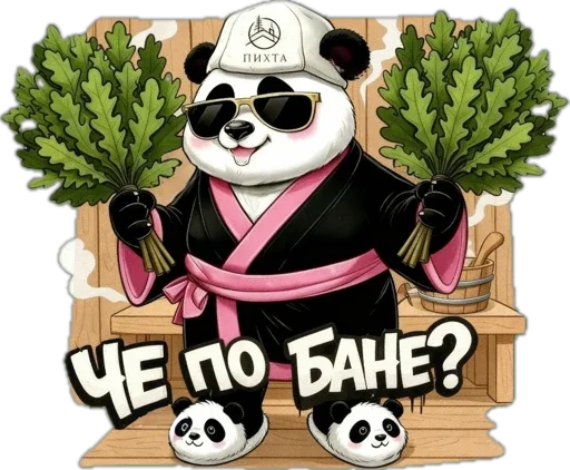 🛁 Стикер «Lunky Panda» для Telegram