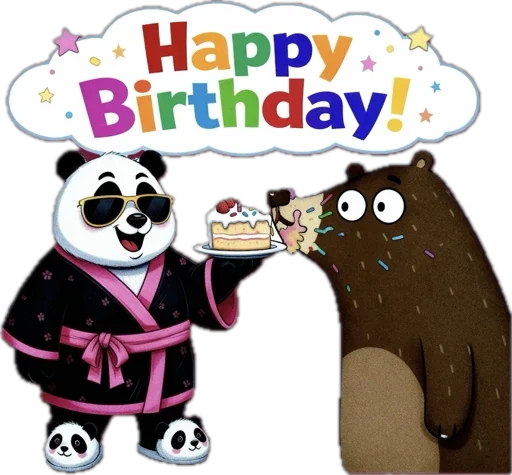 🥳 Стикер «Lunky Panda» для Telegram