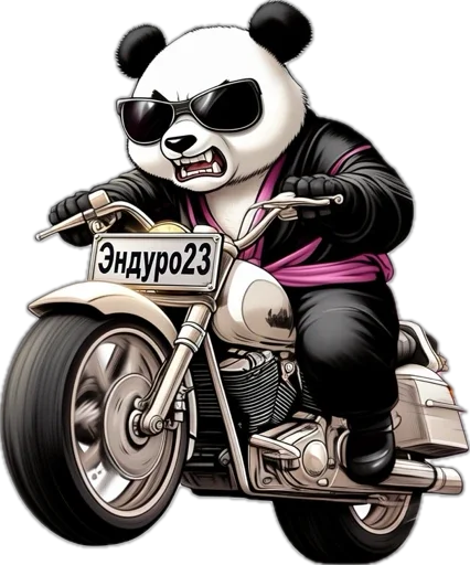 🏍️ Стикер «Lunky Panda» для Telegram