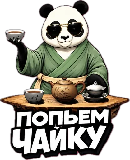 🫖 Стикер «Lunky Panda» для Telegram