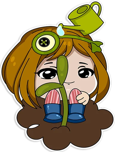 🌱 Стикер «Лушаня» для Telegram
