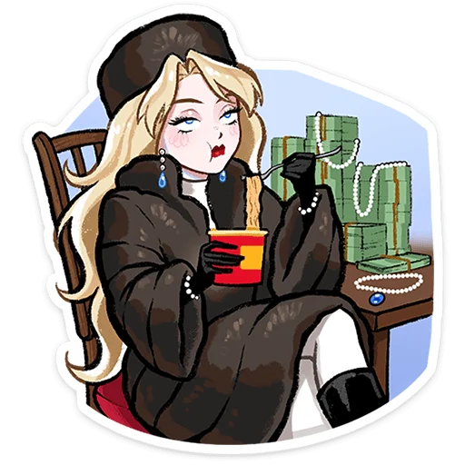⭐ Стикер «Люксовые бести без надписей» для Telegram
