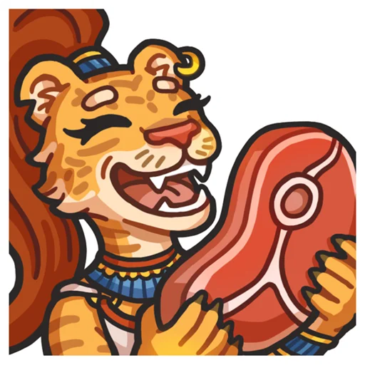 🍖 Стикер «Львичка» для Telegram