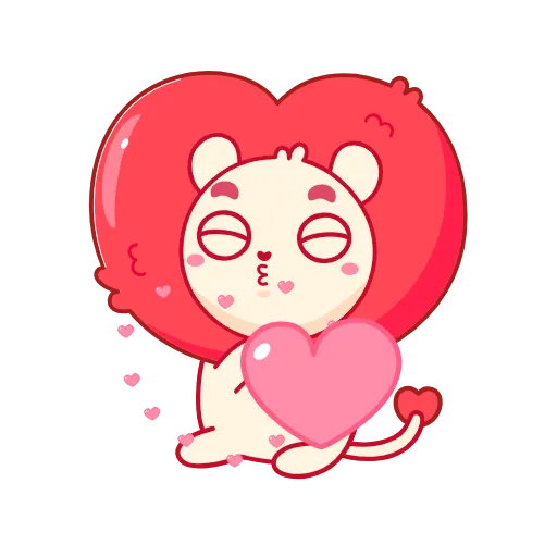 ❤️ Стикер «Львиное сердце» для Telegram