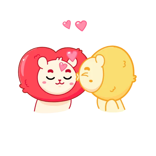 😘 Стикер «Львиное сердце» для Telegram