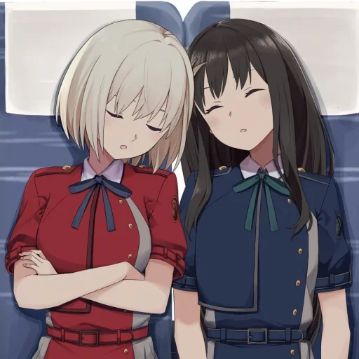 😴 Стикер «Lycoris Recoil Art» для Telegram