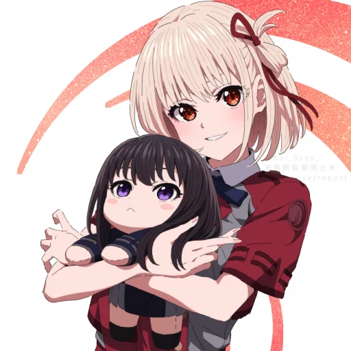 🥰 Стикер «Lycoris Recoil Art» для Telegram