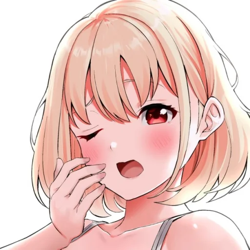 🥱 Стикер «Lycoris Recoil Art» для Telegram