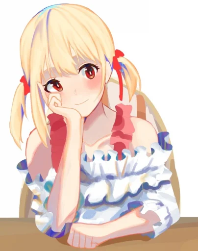 🤔 Стикер «Lycoris Recoil Art» для Telegram