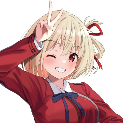 😉 Стикер «Lycoris Recoil Art» для Telegram