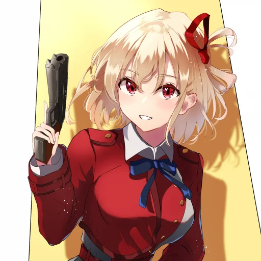 😁 Стикер «Lycoris Recoil Art» для Telegram