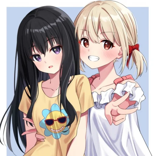 ✌️ Стикер «Lycoris Recoil Art» для Telegram