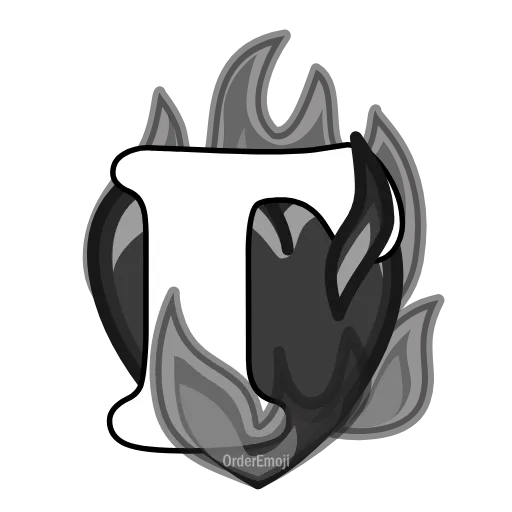 ❤️‍🔥 Эмодзи «Letters Heart #letter #font #foradmins» для Telegram
