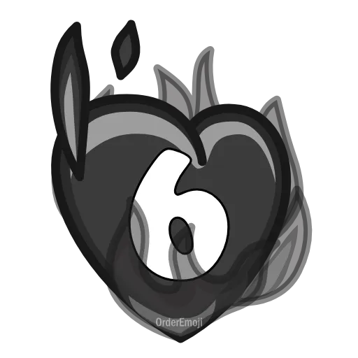 6️⃣ Эмодзи «Letters Heart #letter #font #foradmins» для Telegram