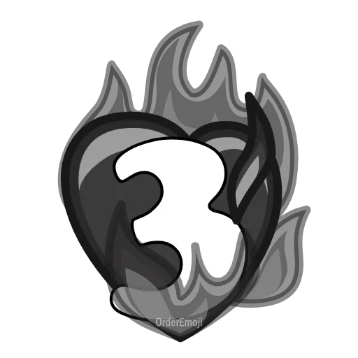 3️⃣ Эмодзи «Letters Heart #letter #font #foradmins» для Telegram