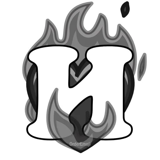 ❤️‍🔥 Эмодзи «Letters Heart #letter #font #foradmins» для Telegram
