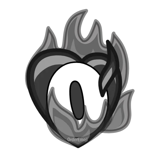 0️⃣ Эмодзи «Letters Heart #letter #font #foradmins» для Telegram
