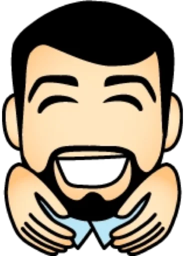 😁 Стикер «Брюнет» для Telegram