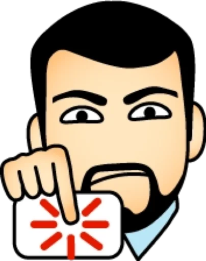 🧐 Стикер «Брюнет» для Telegram