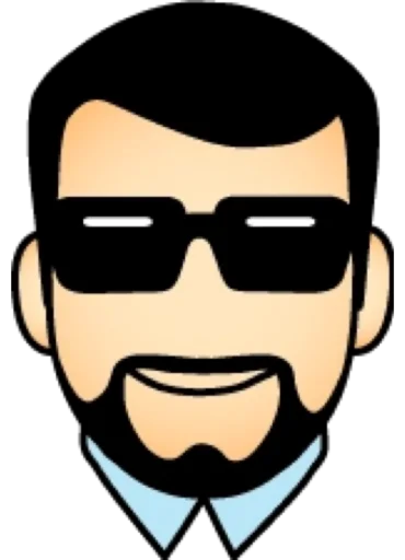 😎 Стикер «Брюнет» для Telegram