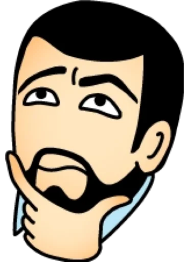 🤔 Стикер «Брюнет» для Telegram