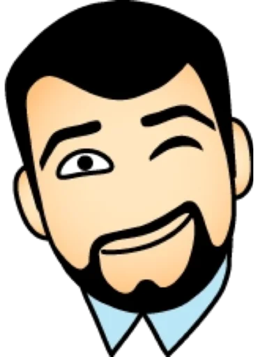 😉 Стикер «Брюнет» для Telegram