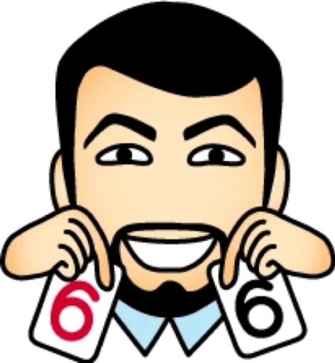 🃏 Стикер «Брюнет» для Telegram