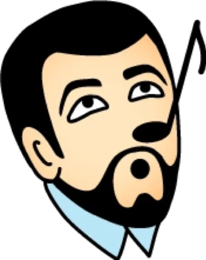 🎶 Стикер «Брюнет» для Telegram