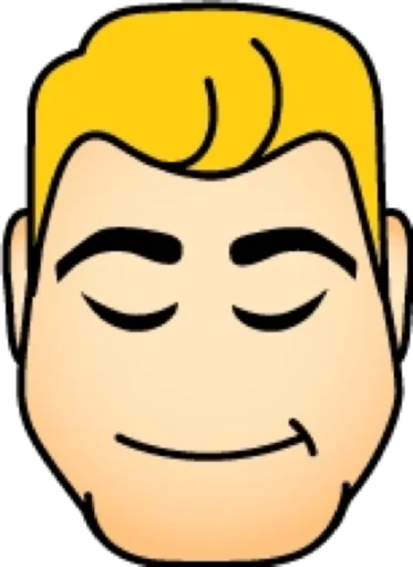 😌 Стикер «Блондин» для Telegram