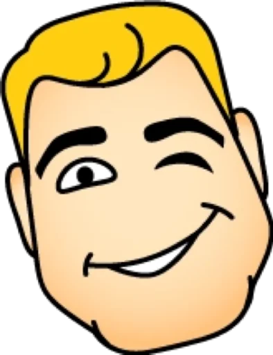 😉 Стикер «Блондин» для Telegram