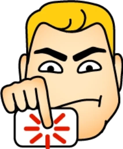 🧐 Стикер «Блондин» для Telegram