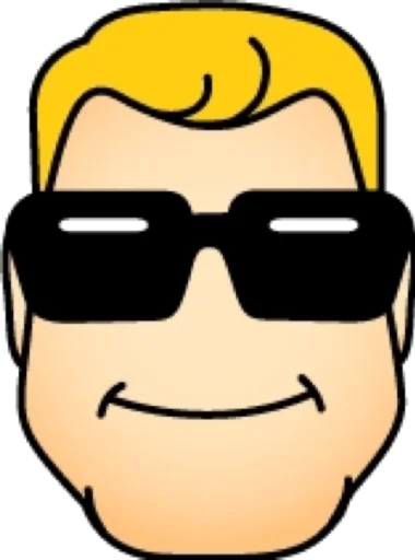 😎 Стикер «Блондин» для Telegram