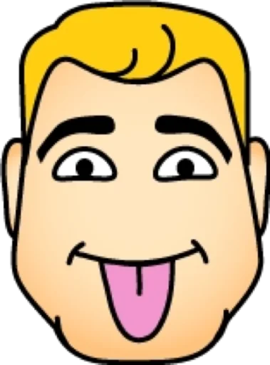 😛 Стикер «Блондин» для Telegram