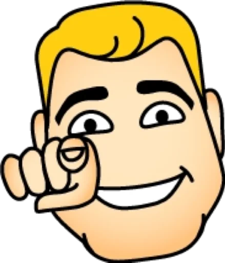 👇 Стикер «Блондин» для Telegram