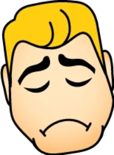 😔 Стикер «Блондин» для Telegram