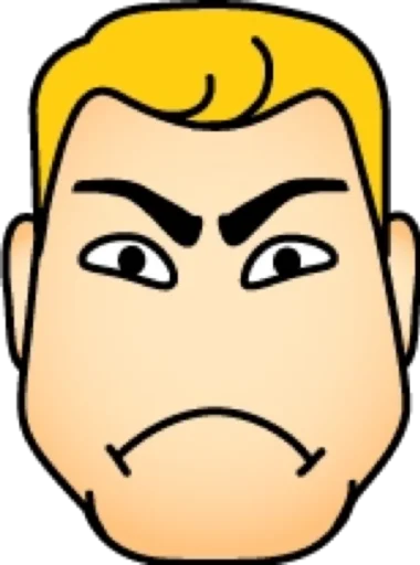 😡 Стикер «Блондин» для Telegram