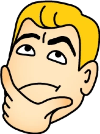 🤔 Стикер «Блондин» для Telegram