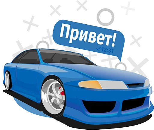 Стикерпак JDM для Telegram — скачать