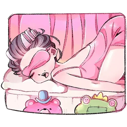 😴 Стикер «Мадам Ринэль Без Текста» для Telegram